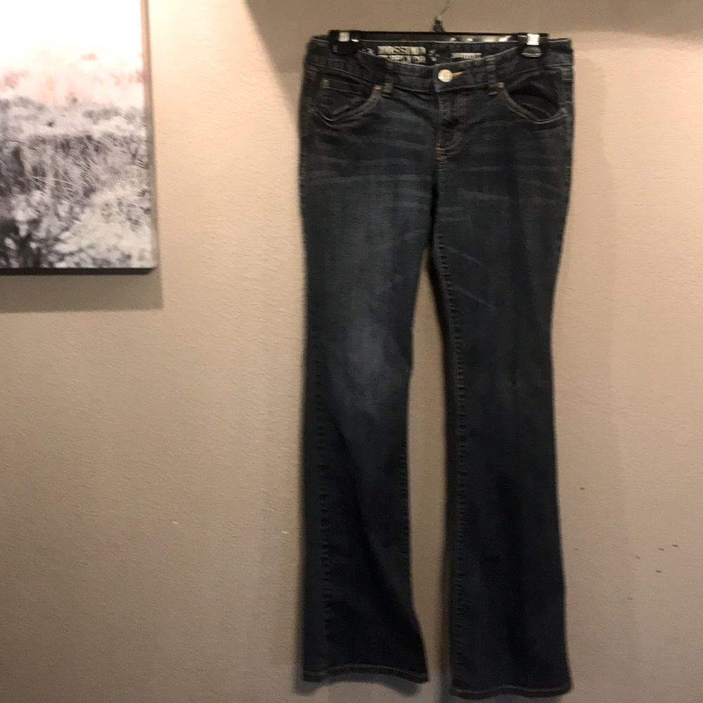 Boot cut blue jeans